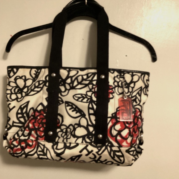 Coach Nylon with leather accent Tote bag - Picture 1 of 8